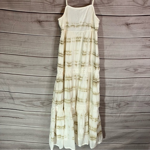 AERIE Tie Dye Maxi Sundress In Sea Salt - Picture 3 of 13
